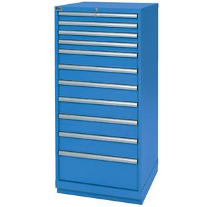 Drawer Cabinets - 59-1/2", 28-1/4", 28-1/2", 11, Bright blue, Steel, Other colours available upon request, 172