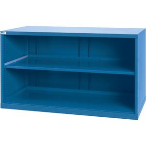 Shelf Cabinets - 33-1/2", 56-1/2", 28-1/2", 1, Bright blue, Steel