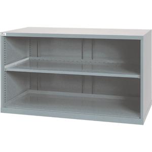 Shelf Cabinets - 33-1/2", 56-1/2", 28-1/2", 1, Light Grey, Steel