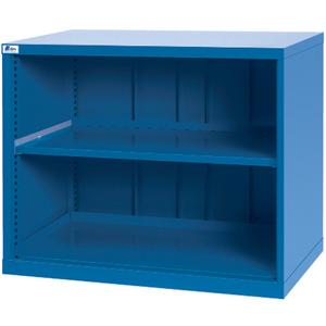 Shelf Cabinets - 33-1/2", 40-1/4", 22-1/2", 1, Bright blue, Steel