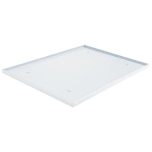 Locker Base Insert - 10" x 18", Light Grey, Plastic, 16.125", 9.875", 0.5"