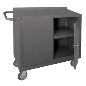 Mobile Workbench Cabinet - Steel, Dual Cabinet, 48" W x 18" D x 38-3/8" H, 180 lbs.