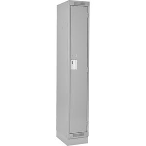 Clean Line™ Lockers - 1, 1, 2, 3, 15", 18", 76", 65-1/2", 13", Grey, Steel, Basic, Recessed, Rivet (Assembled), Non-Perforated, 24-gauge, 20-gauge, 16-gauge, 24-gauge