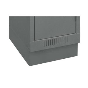 Clean Line™ Economy Lockers Recessed Base - 1, 18", 12", 4", Steel, 12"