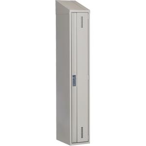 Concorde™ Heavy-Duty Lockers - 1, 1, 2, 3, 12", 18", 78", 65-1/2", 10", Grey, Steel, Slope, Welded (Assembled), Non-Perforated, 18", 12"L x 18"D x 78"H