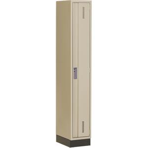 Concorde™ Heavy-Duty Lockers - 1, 1, 2, 3, 12", 18", 76", 65-1/2", 10", Beige, Steel, Basic, Recessed, Welded (Assembled), Non-Perforated, 18", 12"L x 18"D x 76"H