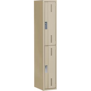 Concorde™ Heavy-Duty Lockers - 2, 1, 2, 3, 12", 18", 72", 32", 10", Beige, Steel, Basic, Welded (Assembled), Non-Perforated, 18", 12"L x 18"D x 72"H