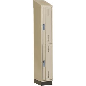 Concorde™ Heavy-Duty Lockers - 2, 1, 3, 12", 18", 82", 32", 10", Beige, Steel, Slope, Recessed, Welded (Assembled), Non-Perforated, 18", 12"L x 18"D x 82"H