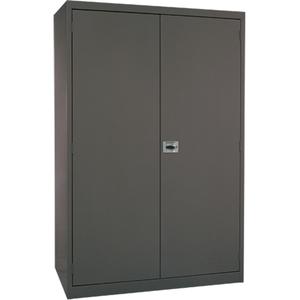 Deep Hi-Boy Storage Cabinet - 72", 36", 24", 4, Charcoal, Steel, 150 lbs., Welded (Assembled)