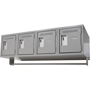 Wall Hung Lockers - 18", 12", 12", Grey, Steel, Welded (Assembled)