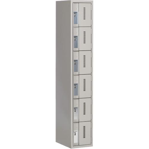 Concorde™ Heavy-Duty Lockers - 6, 1, 2, 3, 12", 18", 72", 10", 10", Grey, Steel, Basic, Welded (Assembled), Non-Perforated, 18", 12"L x 18"D x 72"H