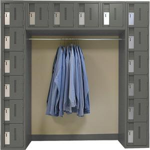 Archettes Concorde™ Heavy Duty Lockers - 16, 3, 18", 72", 72", Charcoal, Steel, Basic, Welded (Assembled), 22 gauge, 20 gauge, 16 gauge
