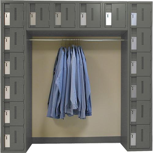 Archettes Concorde™ Heavy Duty Lockers - 16, 3, 18", 72", 72", Charcoal, Steel, Basic, Welded (Assembled), 22 gauge, 20 gauge, 16 gauge