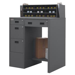 Shop Desk - Steel, 39", 29", 53", Grey, 282 lbs.