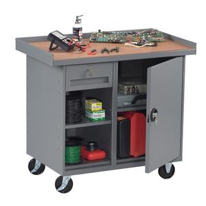 Mobile Workbench Cabinet - Laminate, 1000 lbs., 1, 2