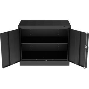 Standard Desk-High Cabinet - 30", 36", 18", 1, Black, Steel, 200 lbs., Knocked Down