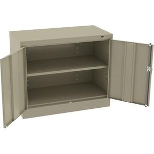 Standard Desk-High Cabinet - 30", 36", 18", 1, Beige, Steel, 200 lbs., Knocked Down