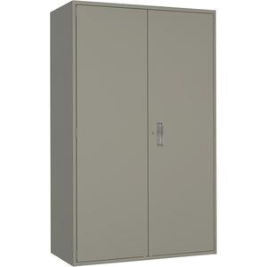 Extra Wide Hi-Boy Storage Cabinet - 72", 48", 24", 4, Grey, Steel, 150 lbs., Welded (Assembled), 20, 20, 20, 20