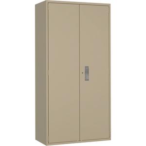 Wardrobe Storage Cabinet - 72", 36", 18", 1, Beige, Steel, 150 lbs., Welded (Assembled), 20, 20, 20, 20