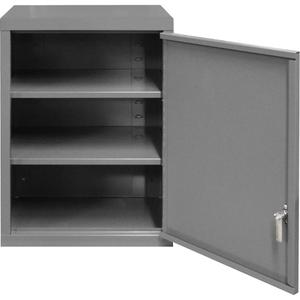 Wall-Mounted Cabinet - 27", 13-11/16", 18", 2, Grey, Steel, 150 lbs., Welded (Assembled)