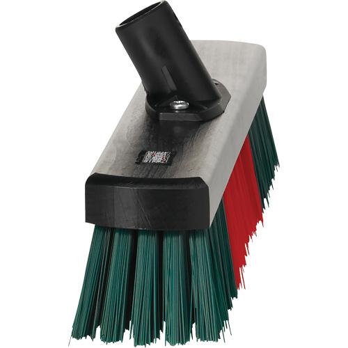 Transport Line Garage Broom Head - 17", 3", 5-1/2", Wood, PVC, Black, Hard - Image 2