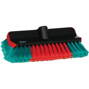 Transport Line Water Fed High & Low Vehicle Washing Brush - 11", 6", 3-1/2", Polypropylene, Polyester, Black, Soft, Split