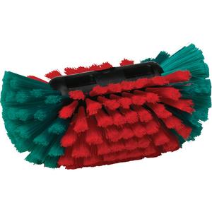 Transport Line Water-Fed Rim Brush - 9", 6-1/2", 4", Polypropylene, Polyester, Black, Soft, Split