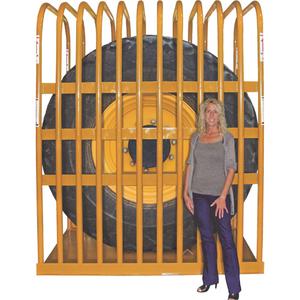 T112 12-Bar Earthmover Tire Inflation Cage - 87", 48", 30" x 80"