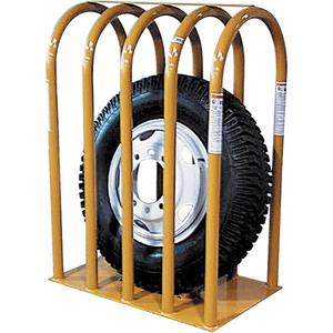 T105 5-Bar Earthmover Tire Inflation Cage - 43-1/2", 20-1/2", 41" x 26"