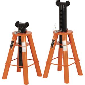 873A Low-Profile Truck Stand Set - 10 Tons, 20-1/2", 30", 17" x 17", 7, 3-1/8" x 4-1/4"