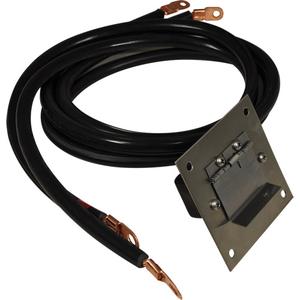 Plug-In Polarized Stainless Steel Socket Panel - 4 AWG, 5', Flush