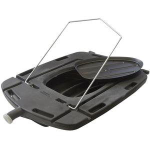 Low Profile Truck Oil Drain with Lid - 42.58 L, Portable, Pump Assembly Kit; Cap; Truck Drain Cover, 7-1/2", 32-1/4", 49"