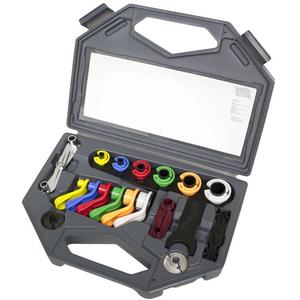 8-Piece Master Disconnect Set - Flex Fuel Disconnect for GM; AC/Fuel Line Disconnect Set; Fuel Line Quick Disconnect for GM; Angled AC/Fuel Line Disc. Set; 5/16" & 3/8" Scissor Disconnect; Coupler