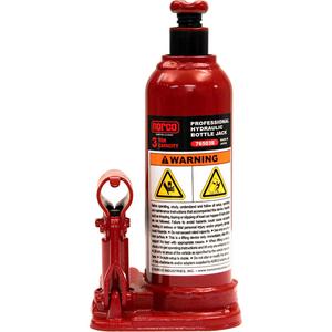 Bottle Jack - 3 Ton(s), 7-1/2", 15-9/16", Manual Hydraulic, 5.25", 2.8125", 4" x 4.5625"
