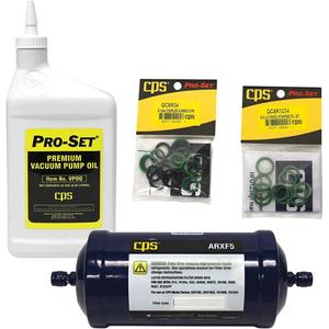FX Series Maintenance Kit - Filter; Vacuum Pump Oil; Coupler O-Rings
