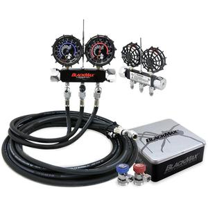 Manifold Gauge Set - Analogue, R134A, 2-Way, 96", 1/2" ACME, 2.5" (68 mm), Manual Couplers; Tin Carrying Case
