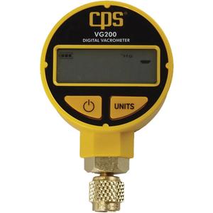 Digital Vacuum Gauge, Micron, Torr & Millibar with Case - Gauge Hook; Adapter “T-Fitting”; Padded Vinyl Case, Self-Heated Thermistor Bridge with Integral Temperature Compensation from 0 to 50 °C (32 to 122 °F)