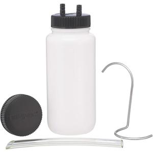 16 oz. Fluid Reservoir Kit - 16 oz. (475 ml) Reservoir Bottle; Fluid Transfer Lid; Fluid Storage Lid; Removable Hanging Hook; 1/4" ID x 6" Long (6.4 mm ID x 150 mm Long) Fluid Pick-Up Tube