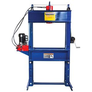Double Acting Shop Press with Electric Pump - 100 tons, 10", 89.00" x 67.50" x 30.00", 1 HP/2 Gallon, 120 V
