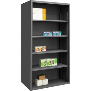 Heavy-Duty Shelving - Starter, 4, 850 lbs., Steel, 48", 18", 72", Bolted, Closed