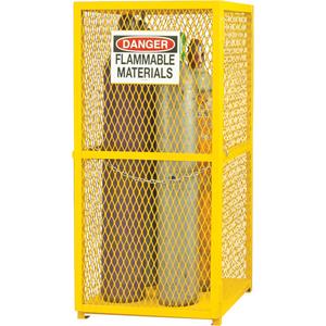 Gas Cylinder Storage Cabinet - 71-3/4", 30", 30", Yellow, 9
