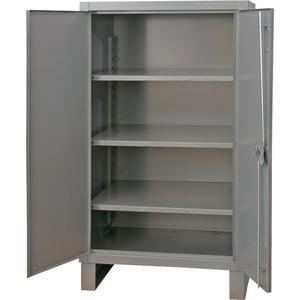 Extra Heavy-Duty Cabinet - 66", 48", 24", 3, Grey, Steel, 300 lbs., Welded (Assembled)