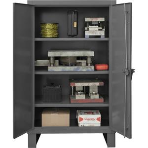 Extra Heavy-Duty Cabinet - 66", 60", 24", 3, Grey, Steel, 400 lbs., Welded (Assembled)