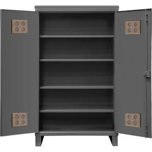 Heavy-Duty Outdoor Cabinet - 78", 60", 24", 4, Grey, Steel, 400 lbs., Welded (Assembled)