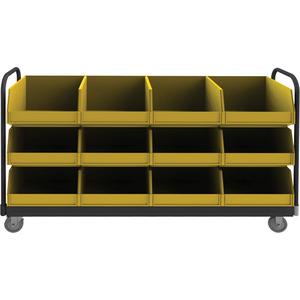 Mobile Tub Rack - 78", 18", 47", 1800 lbs., Double-sided, 12, Steel, 150 lbs.