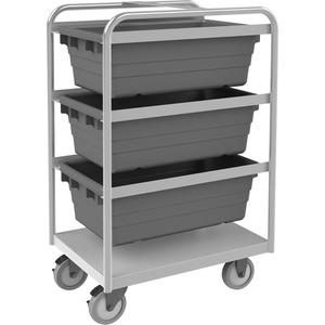 Mobile Tub Rack - 26", 18", 42", 300 lbs., Double-sided, 3, Stainless Steel, 100 lbs.