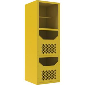 Spill Control Cabinet - 72", 24", 24", 1, Yellow, Steel