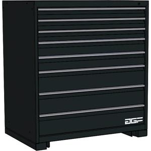 Modular Drawer Cabinet - 40", 30", 28", 8, Black, Steel, 440 lbs., 117