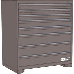 Modular Drawer Cabinet - 40", 30", 28", 8, Grey, Steel, 440 lbs., 117