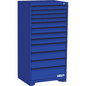Modular Drawer Cabinet - 60", 30", 24", 12, Blue, Steel, 440 lbs., 177